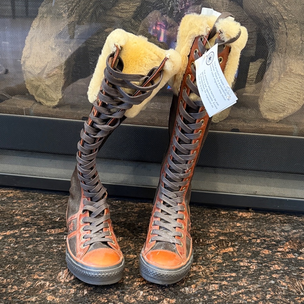Converse Brown Lace-Up Boots